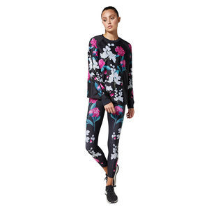 Ultracor Ultra Flower Bomb Ultra-Waist High Leggings Black Legging MEDIUM M NEW